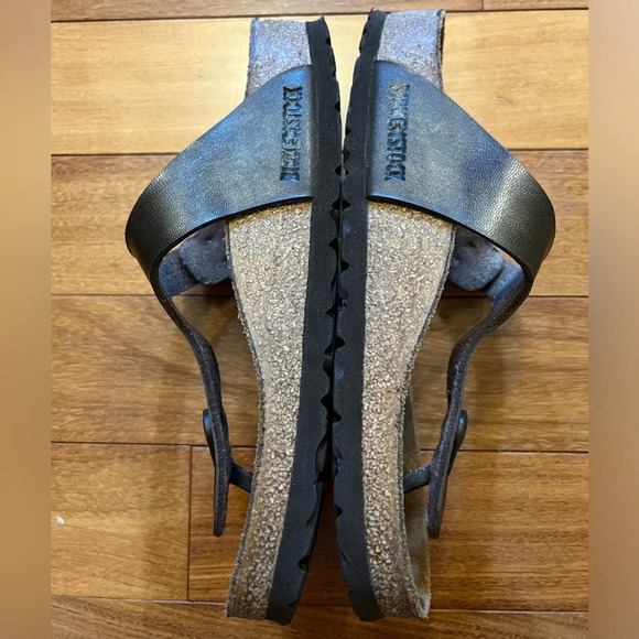 Birkenstock Gizah Sandal- Golden Brown Birkibuc Size 36 - Picture 3 of 4